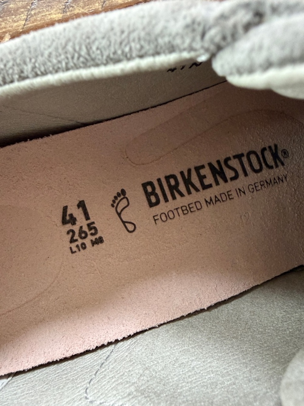 Women’s Birkenstock Ben Low Sneaker Shoe New Size 10 Stone Light Gray Suede - Picture 5 of 7